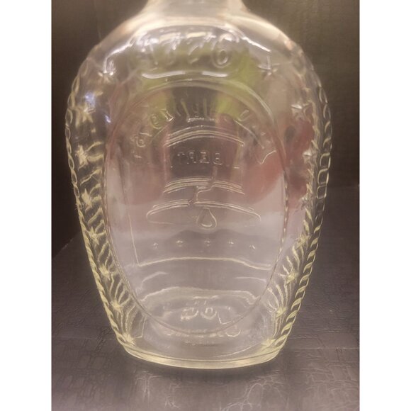 Vintage 1776 Liberty Bell Log Cabin Syrup Bottle (Empty) - Picture 3 of 7